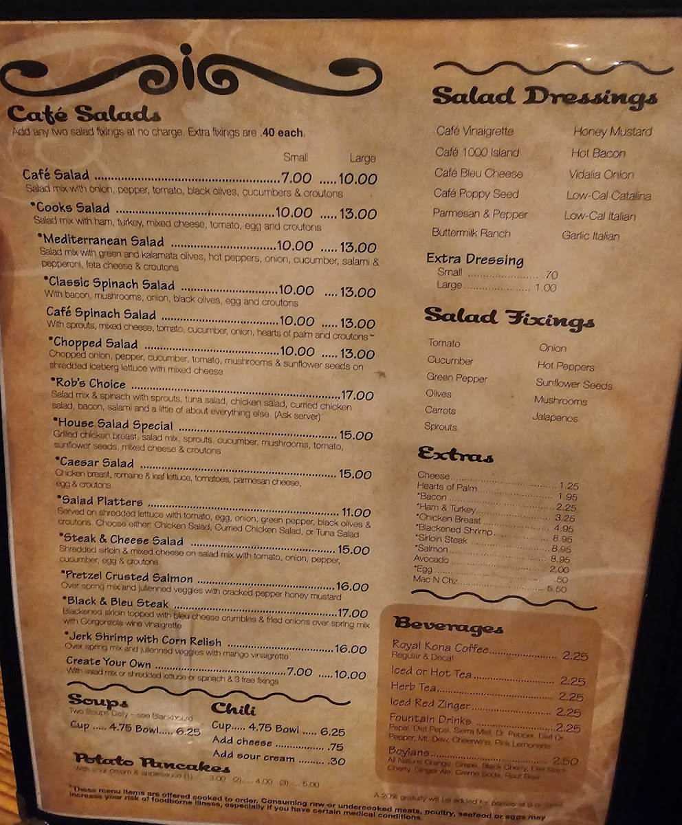 Menu West End Cafe-2